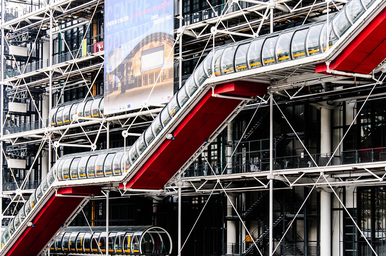 Centro Pompidou, opera di Gianfranco Franchini, Renzo Piano, Richard Rogers e Sue Rogers